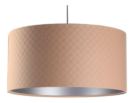 Solution lumineuse Argente et Beige au dessin sobre en format suspension 60 W IP20