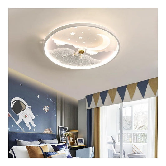 Plafonnier decoratif Blanc et Ambre avec diffusion lumineuse harmonieuse 46W 3000K
