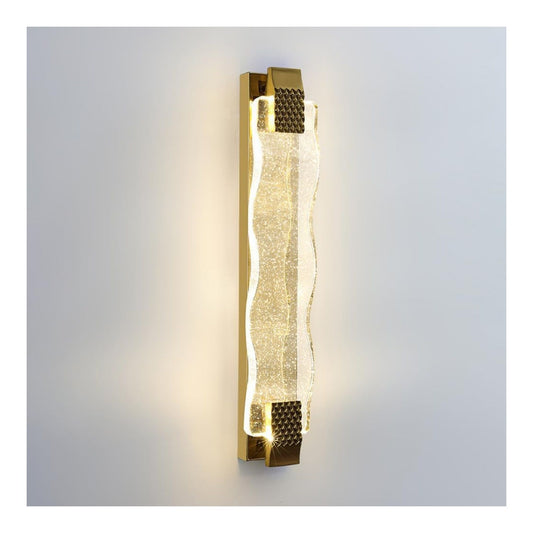 Luminaire Blanc et Ambre a silhouette graphique de type applique murale 12 W 3000 K