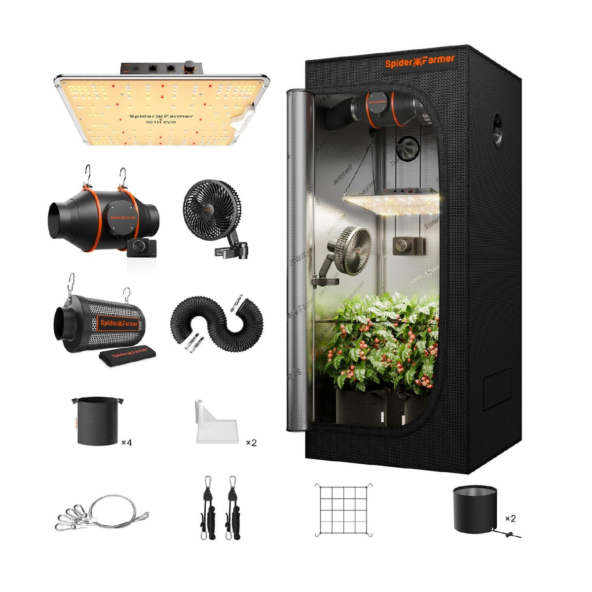 Grow tent dispositifs d'eclairage de croissance de jardin