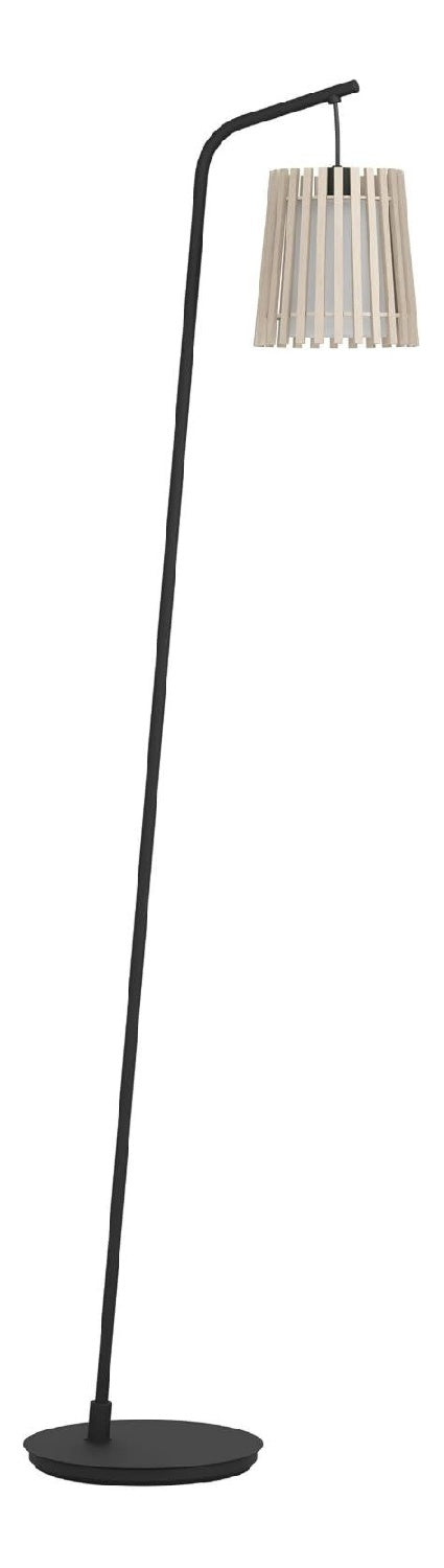 Lampadaire decoratif Noir et Blanc avec diffusion lumineuse harmonieuse 25 W E27