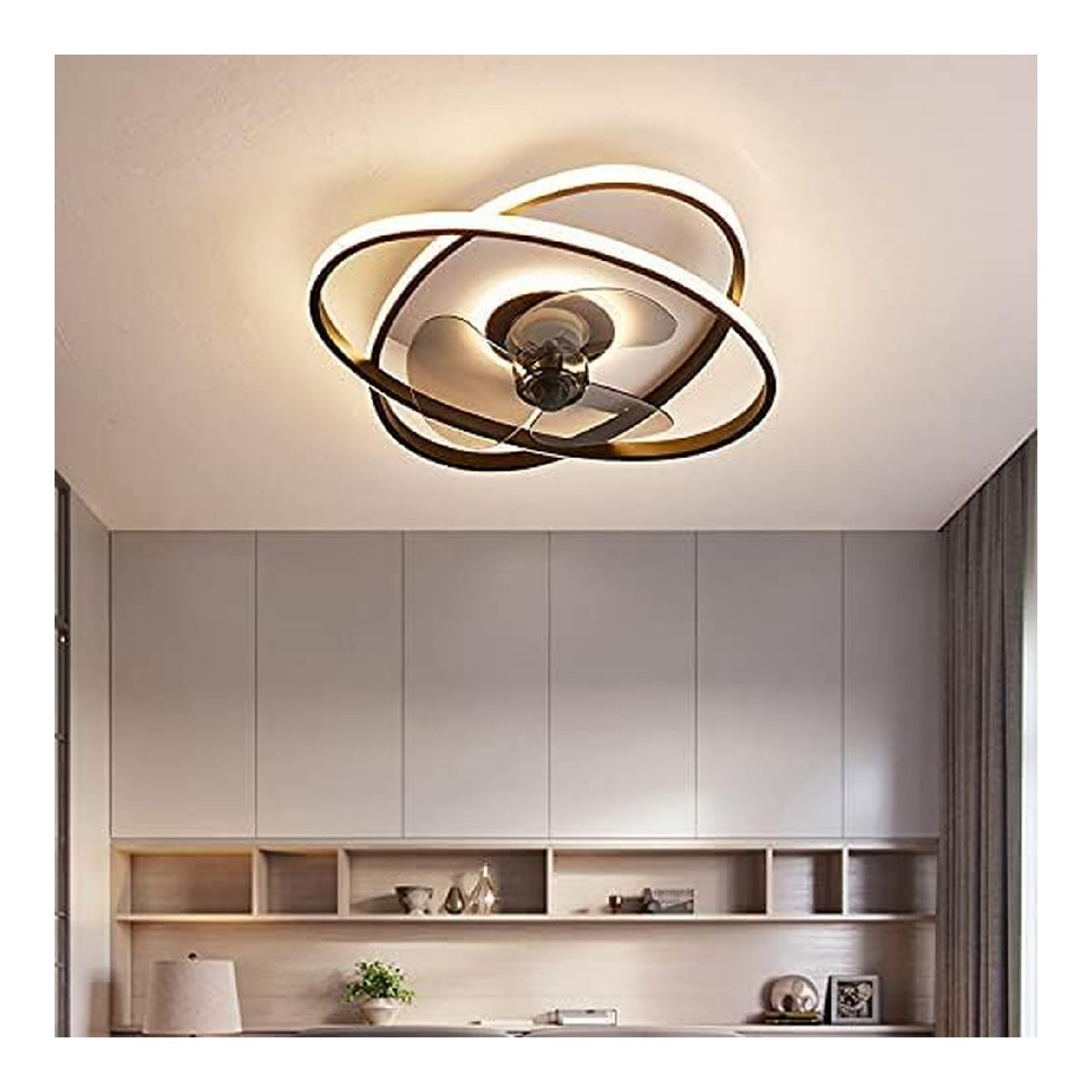 Eclairage Noir et Blanc contemporain en version luminaire 96 W 3000 K