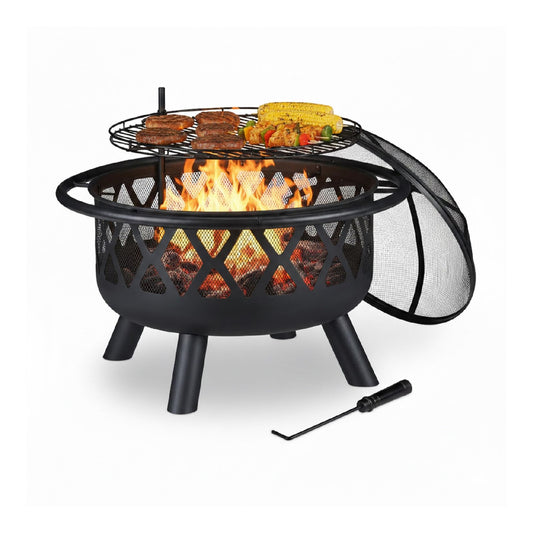 Barbecues portable relaxdays brasero haute performance